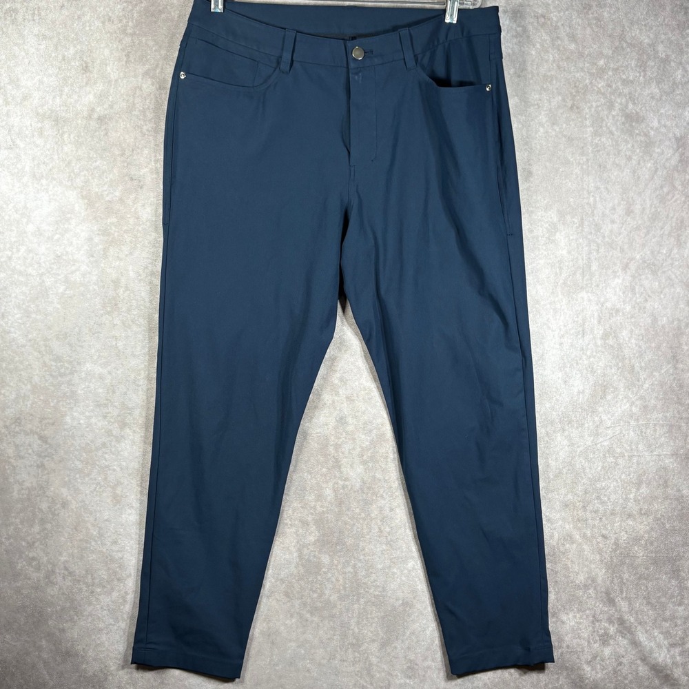Lululemon Pants Mens 33 Blue ABC Slim Fit Warpstreme Performance Casual Stretch